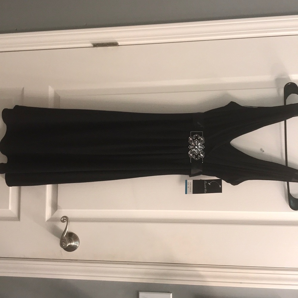 Black Dress with Detailing at waist